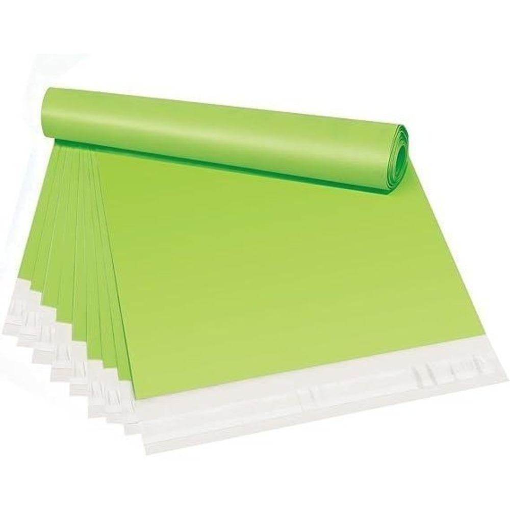 12x15.5 Lime Green Poly Mailers 100 Count Shipping Supplies Envelopes Poly Bags
